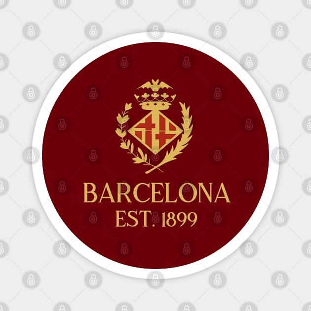 Barcelona Gold Magnet by VRedBaller